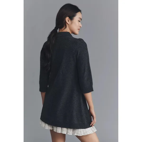 Anthropologie MAEVE Double Breasted Merino‎ Wool Long Cardigan Sweater Medium - Image 8
