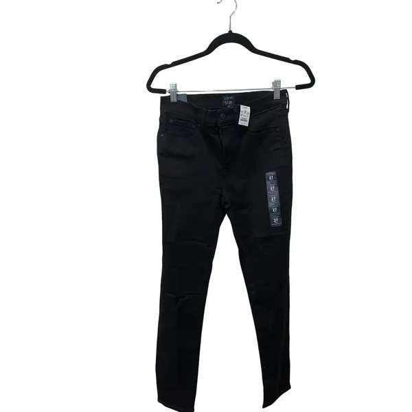 J. Crew Factory 8"-rise black skinny jean in signature stretch‎ Size 27 - Image 6