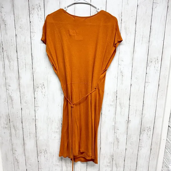 Women'Secret Dress Women Size 8 V-Neck Wrap Short Sleeve Midi Tie‎ Waist Detail - Image 5