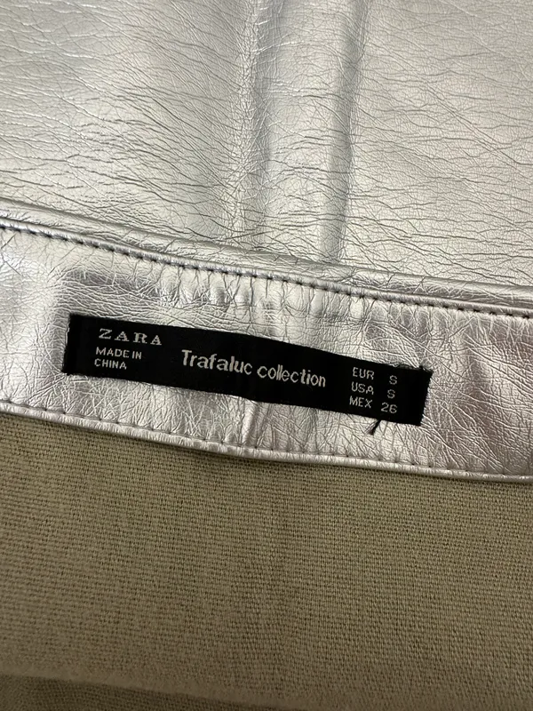 ZARA Faux Leather Miniskirt - Image 3