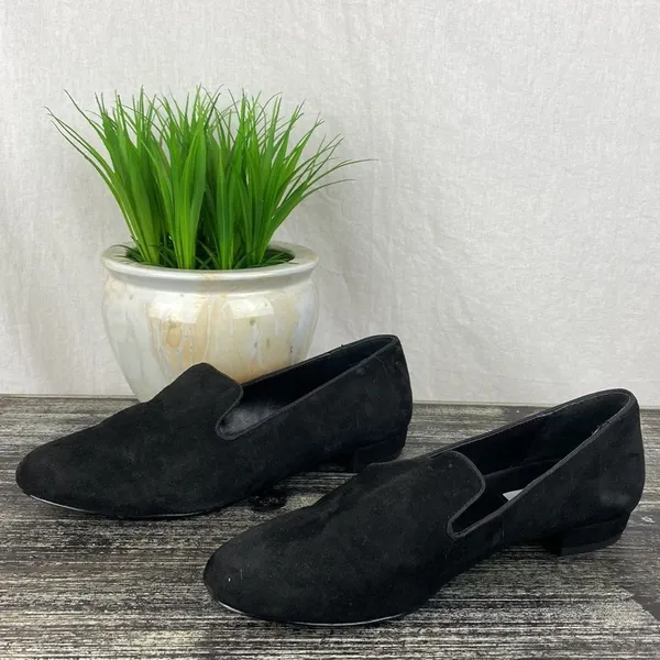 Steve Madden Black Smile Suede Loafers 8.5 - Image 2