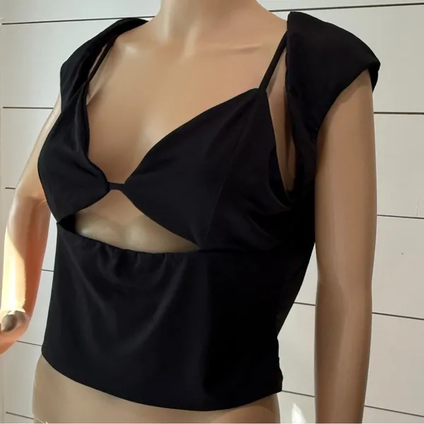 Princess Polly Bolden Top Black Sz 12 - Image 6
