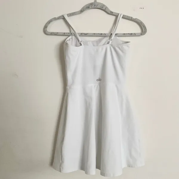 Alo Yoga Alosoft Courtside Tennis Dress White XS - Image 8