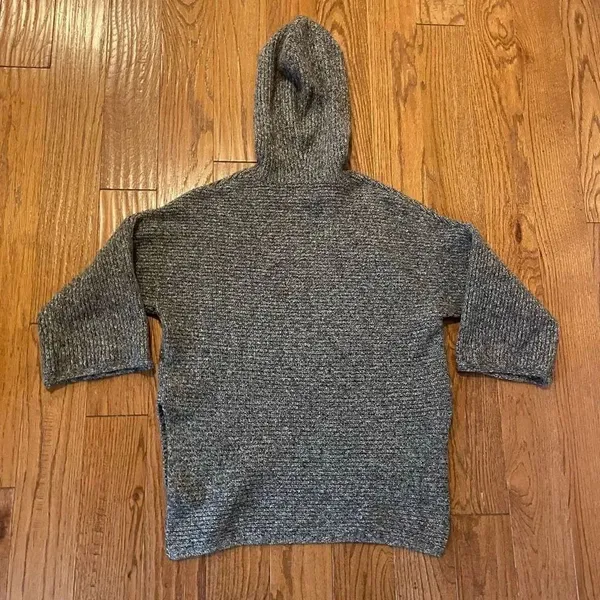 Old navy grey ribbed hooded sweater size xs - Image 7