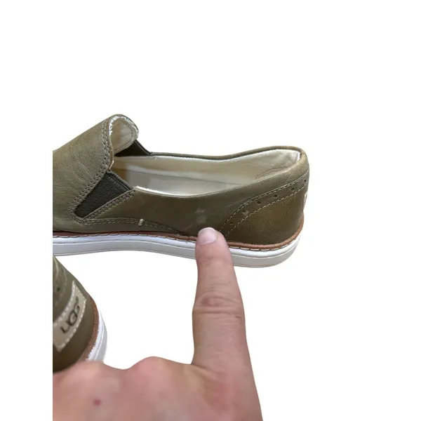 Ugg Womens Green Leather Slip-On Loafers Shoes Size 8 SKU8133 - Image 6
