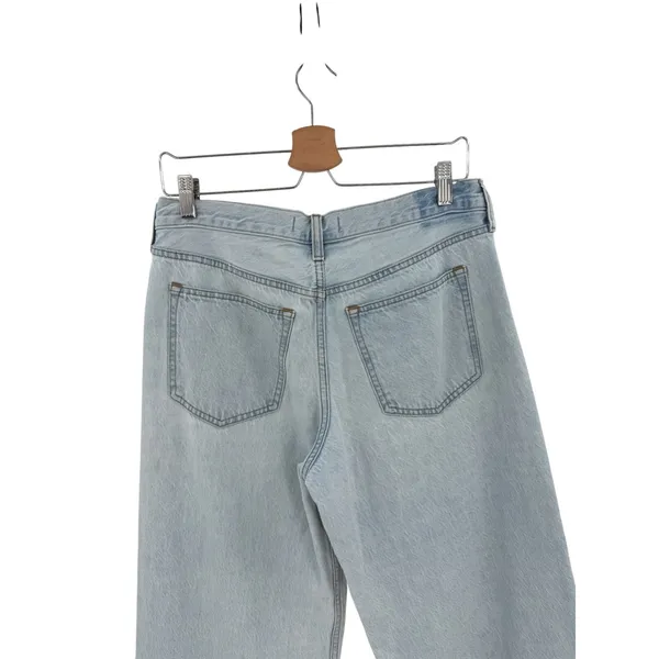 Abercrombie The Ultra Loose Low Rise Wide Leg Jeans Light Wash 28 Short - Image 10