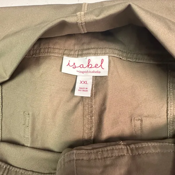 Isabel Maternity Utility Barrel Pants‎ Brown XXL Full Panel - Image 6