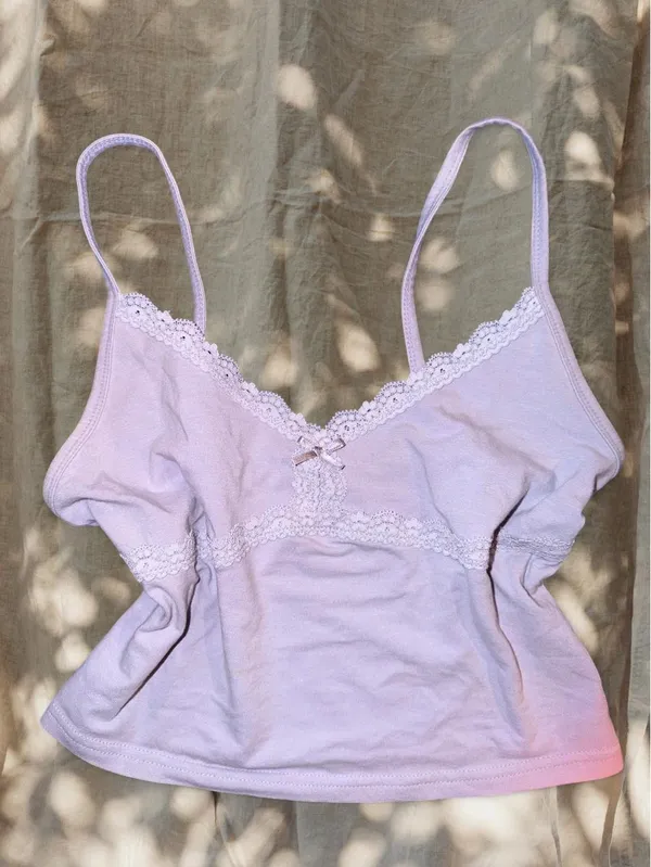 We to We Lavender Lace Tank - Image 4