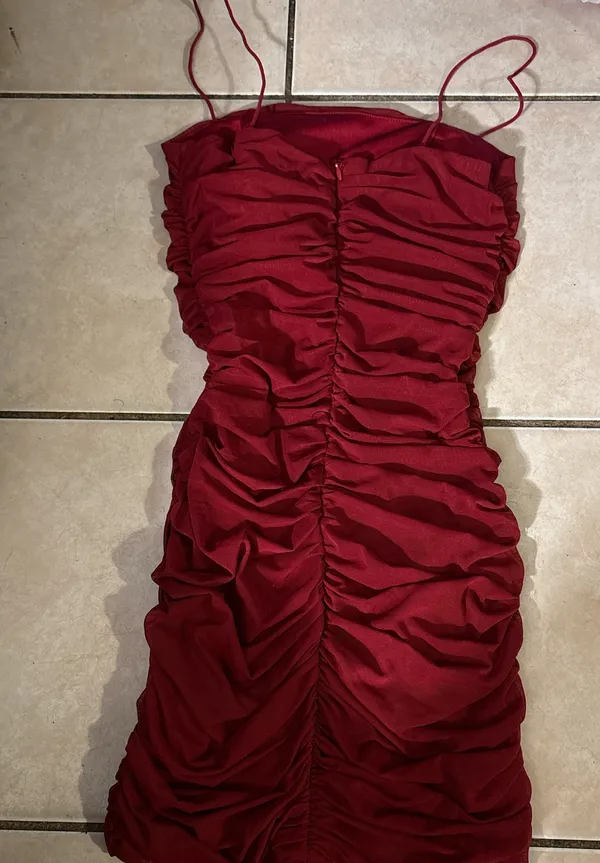 Red Mini Princess Polly Dress - Image 3