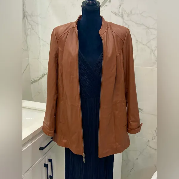 Dolce & Gabbana Genuine lamb skin leather jacket 🤎🤎🤎 - Image 4