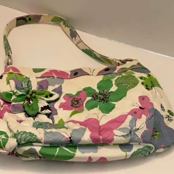 Vera Bradley Holly Sateen handbag purse. EUC - Image 2
