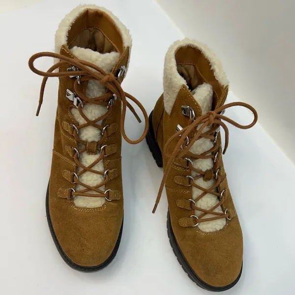 Marc Fisher Brown Suede Winter Boots size 7.5 - Image 3