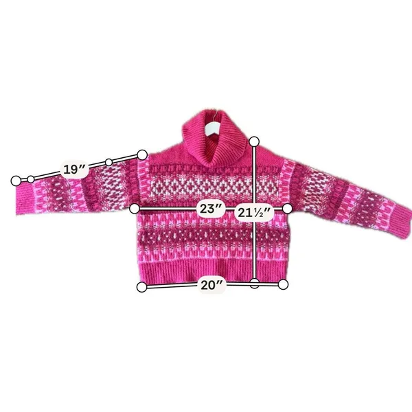 Universal Thread cozy fairisle turtleneck sweater M - Image 8