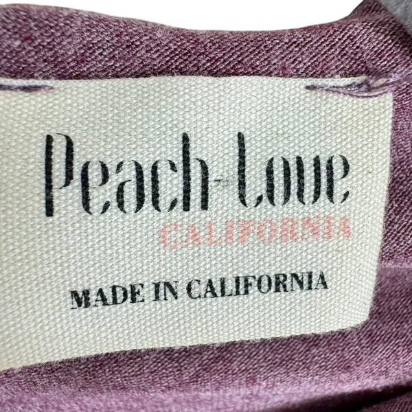 Peach Love Purple Lightweight Soft Stretchy‎ Long Sleeve Bodysuit Size S - Image 5