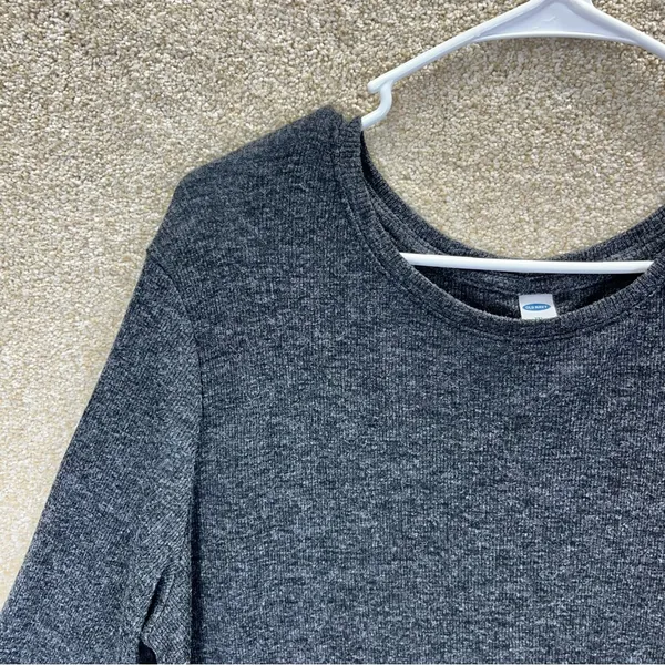 Imperfect Old‎ Navy charcoal gray long sleeve shirt stretchy comfy XXL 2018 top - Image 3