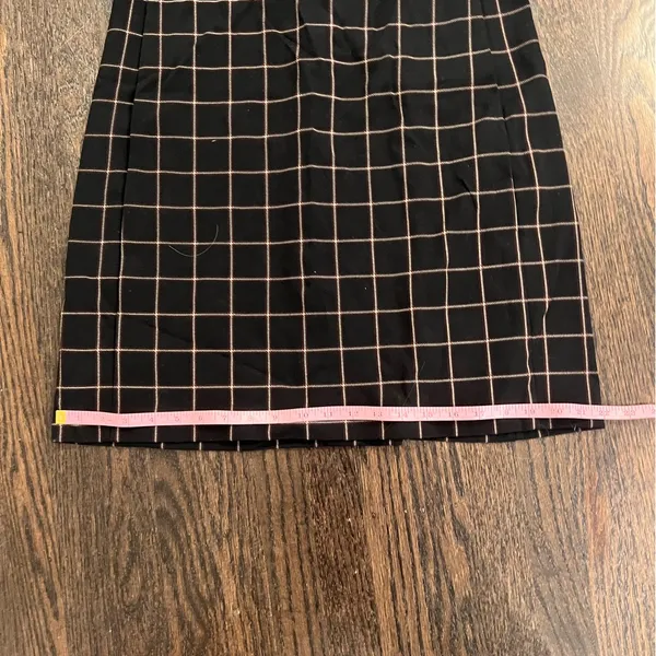 Theory Black Windowpane Sheath Midi Dress with Mock Neck Office NWT Retail $395 - Image 11