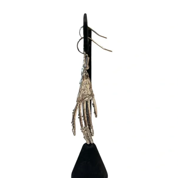 NWT 3 for $20 Silver Skeleton Hands Pierced Drop Earrings‎ “you pick 3” - Image 2