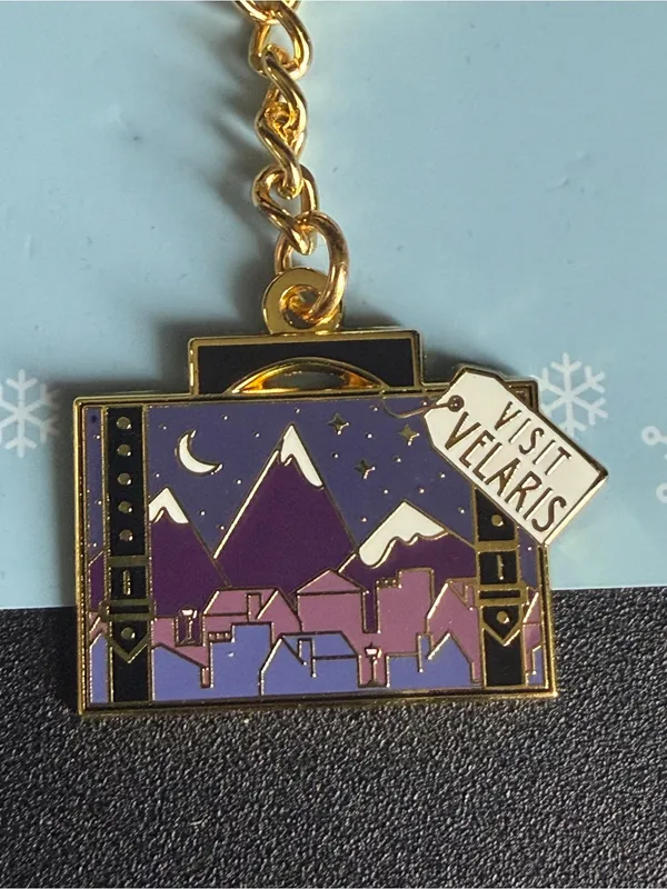 OwlCrate ACOTAR Visit Velaris Keychain Paperbackbones‎ Night Court Sarah J Maas⁠ - Image 6