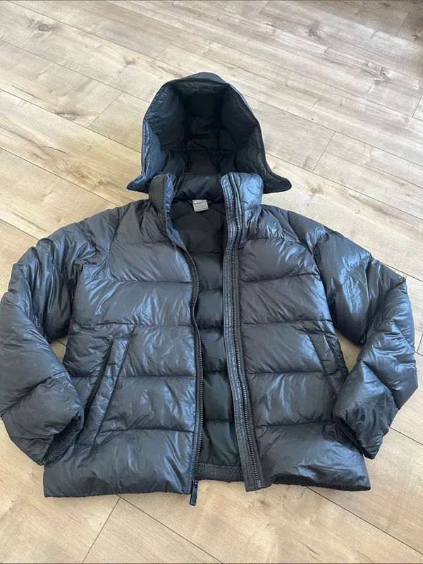 Nike Anthem 700 Down Puffer Jacket Dark Gray Grey Women’s Size M Hooded - Image 3