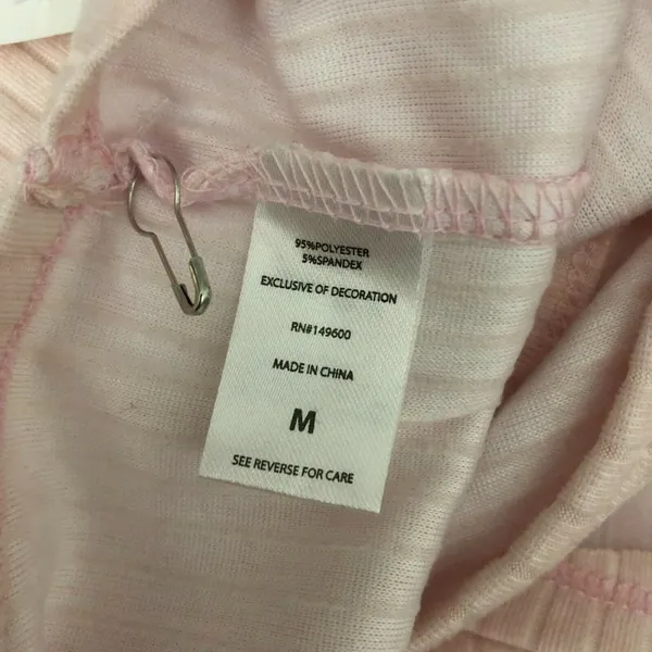 ED Ellen DeGeneres Womens Tank Top Ribbed Stretch Buttons Sleeveless Pink M - Image 4