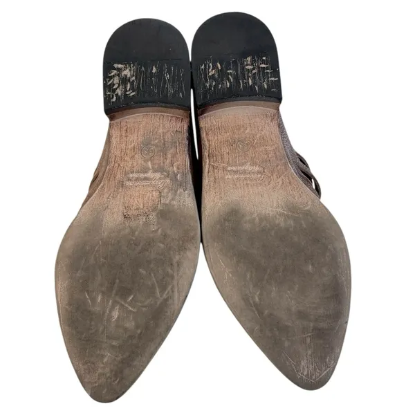 EUC Free People Leather Lost Valley Strappy Booties Size 7.5 - Image 9