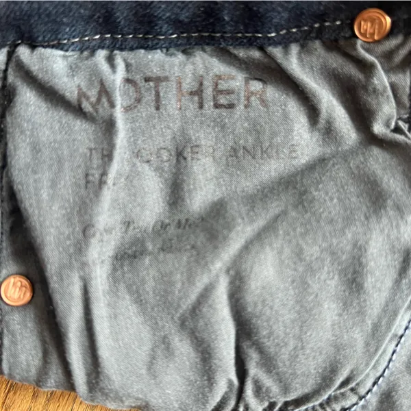 MOTHER casual Dark Blue looker ankle fray size 25‎ - Image 11