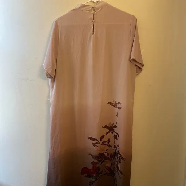 Cultural Floral Lightweight‎ Sheath Dress Panel Women's Size 4XL Buttons Formal - Image 5