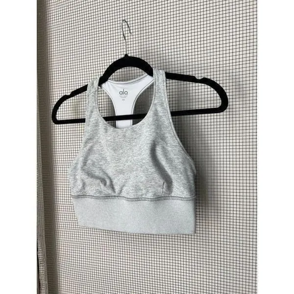 Alo yoga Sports Bra grey XS - Image 3