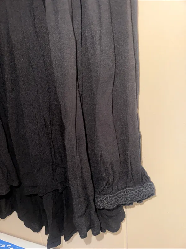 Free People Black Lace Dahlia Long Sleeve Dress - Image 3