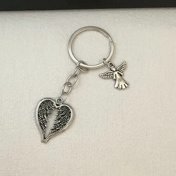 Angel Wings Keychain Charm for Men Women Car Keychain Key Ring Bag Charm - Image 3
