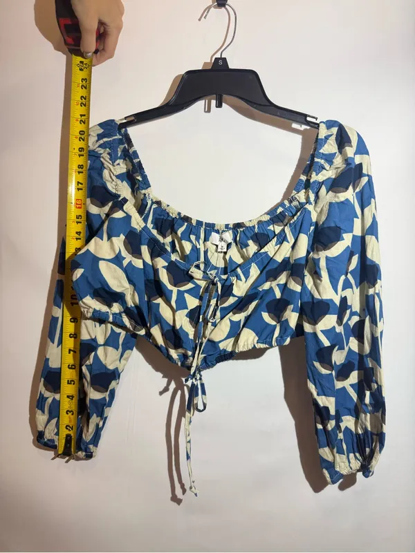 NWT RAHI Lisse Crop Top Boho Leaf Print Festival Blouse Size M Free People - Image 5