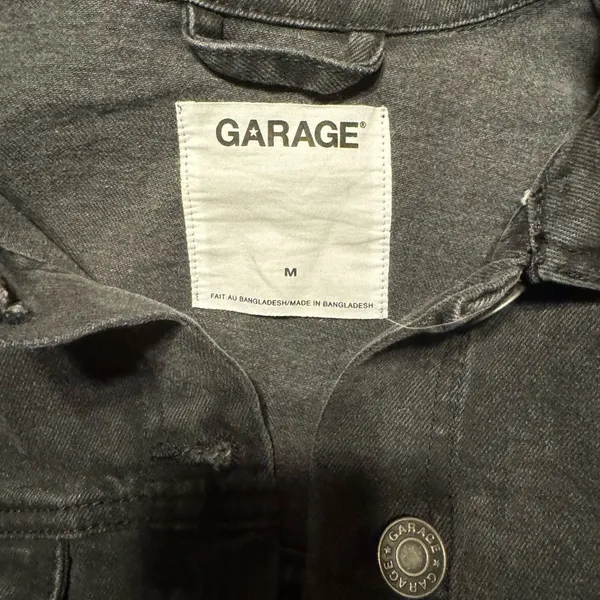 Garage Black cropped jean jacket - Image 3