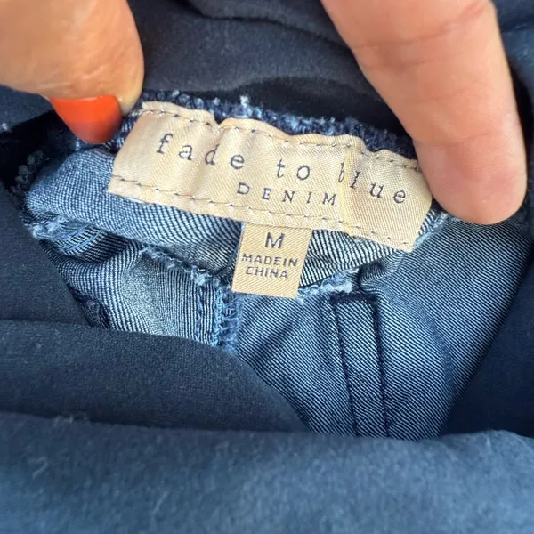 Maternity ..Indigo Blue Women's Denim Jeans in Light and Dark Shades Maternity. - Image 3