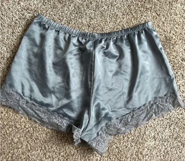🦋 Tezenis Pale Blue Sleek Pajama Shorts Shorties Sleepwear Medium Comfy - Image 4