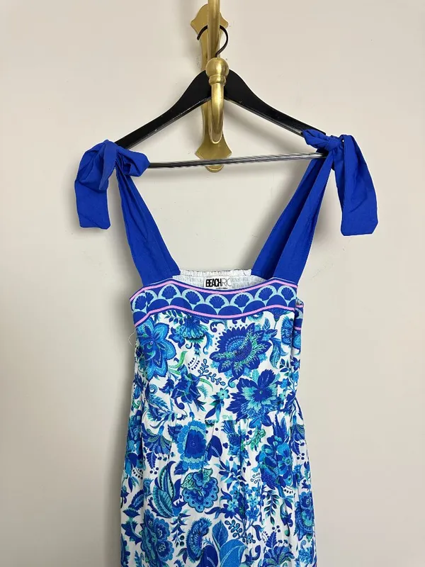 BEACH RIOT Charlotte Dress in Royal Riviera Size Small - Image 4