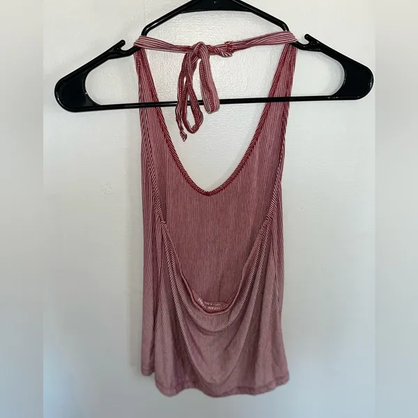 American Eagle Soft and Sexy Striped Halter Tie Tank - Image 3
