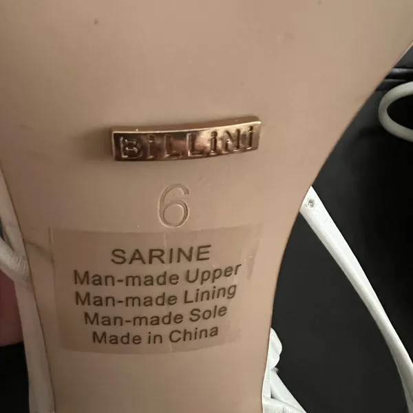 Billini- Sarine Strappy White Sandal size 6 NWOB - Image 5