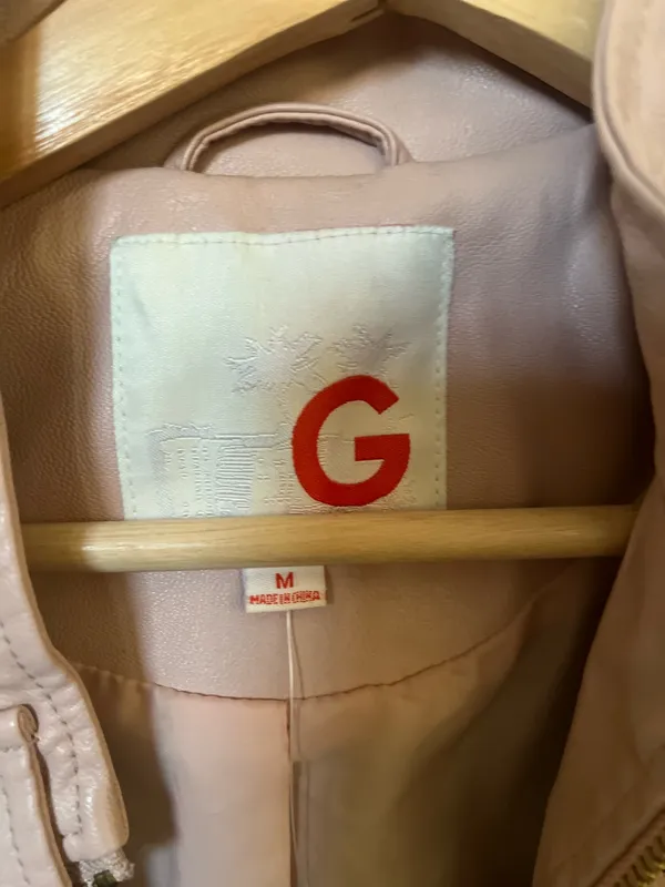 Guess Cropped Faux Leather Moto Jacket - Image 3