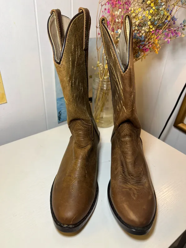 Cody James Western Boots Brown Size 5 - Image 5