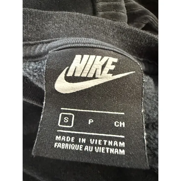 Nike Womens Sportswear Black Corduroy Chevron Cropped Sweatshirt Small‎ 3414 - Image 4