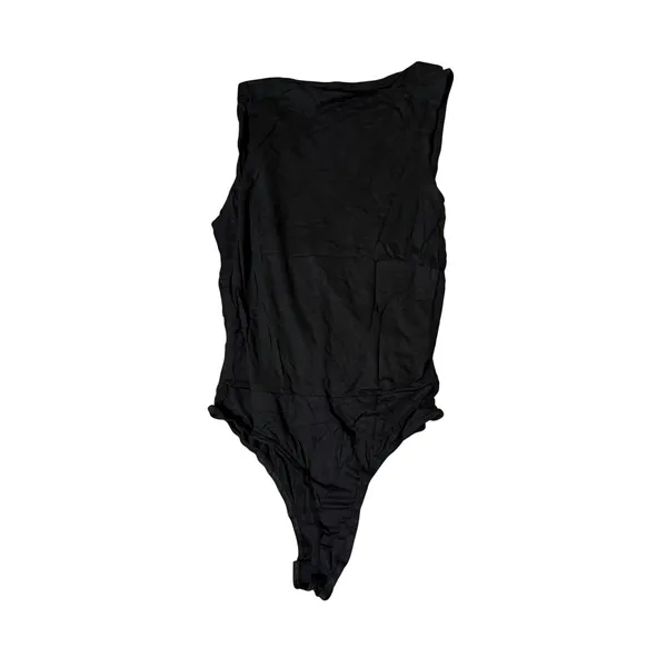 Lulus NWT Staying Basic Black Faux-Wrap Sleeveless Bodysuit Size Small Layering - Image 5