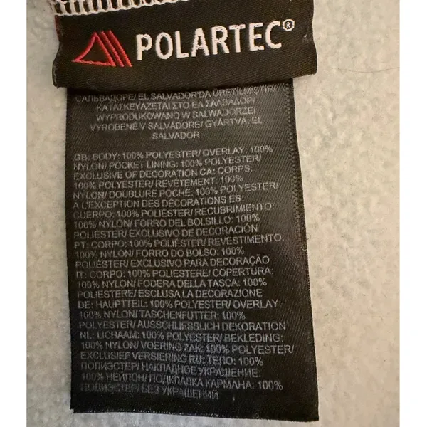 The North Face Denali 2 Polartec‎ Fleece Jacket Blue Black Large Rainbow Logo - Image 6