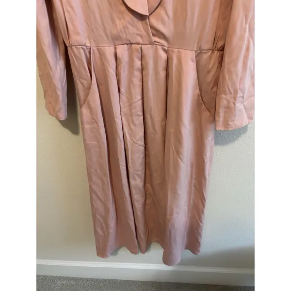 Vintage Jessica Howard by Mitchell Rodbell Pink Cotton Maxi Dress Cottagecore L‎ - Image 6
