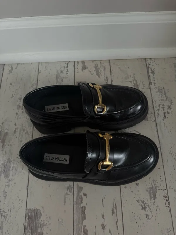 Steve Madden Loafers Platform Black - Image 5