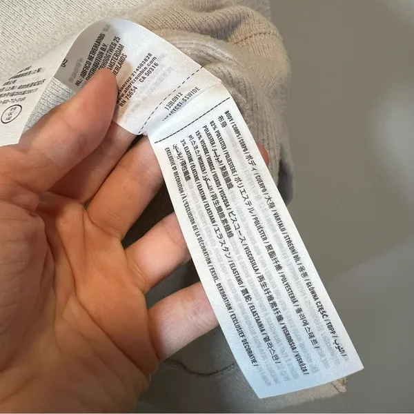 Abercrombie & Fitch Soft‎ AF Cream Hoodie XS - Image 7