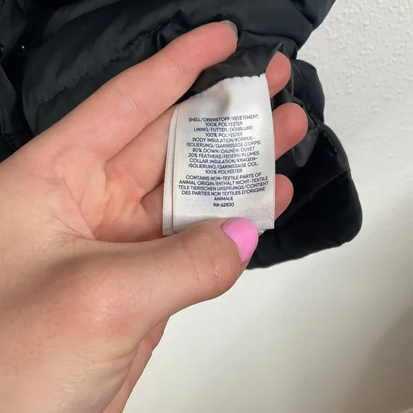Lands' End Black‎ Puffer Vest Size Large - Image 4
