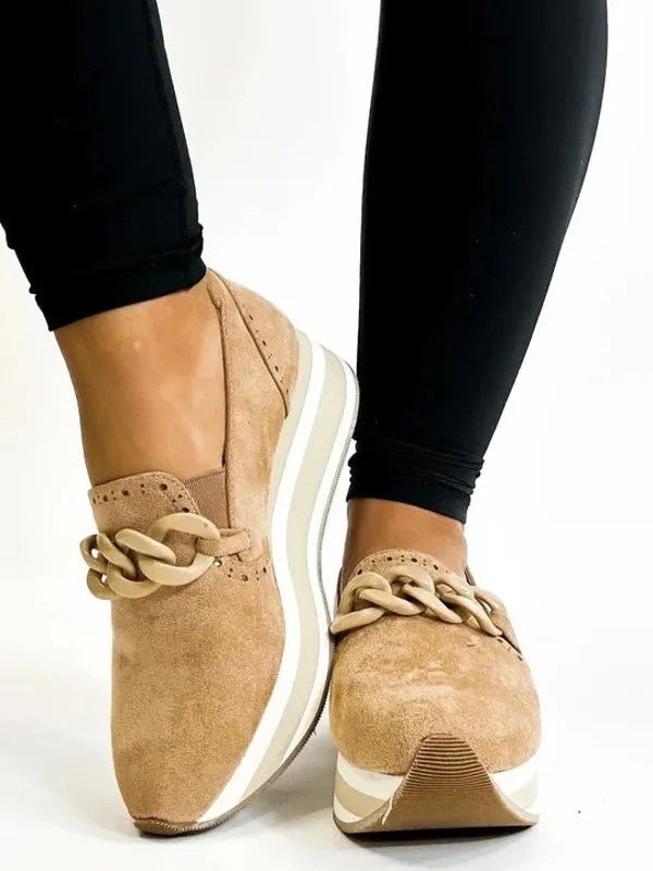 Corkys So What Brown Platform Slip On Loafer Sz.8 - Image 2