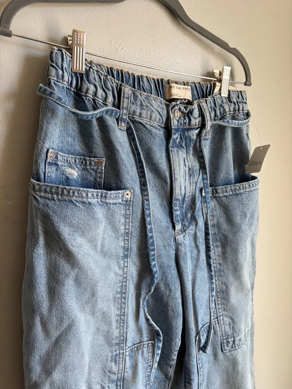 Free People CRVY Outlaw Wide Leg Jeans - Image 3