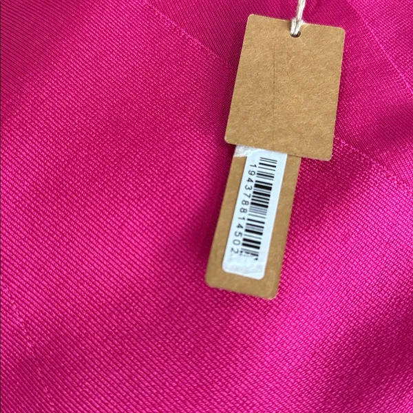 NWT SKIMS KNIT SWIM MINI SKIRT In Magenta Pink Stretch SZ-3X - Image 4