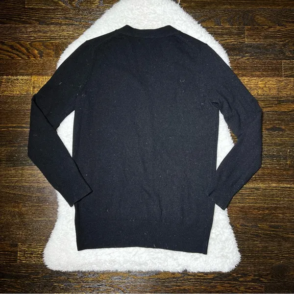 J. Crew Black Wool and Cashmere Button Front Sweater Cardigan - Image 6